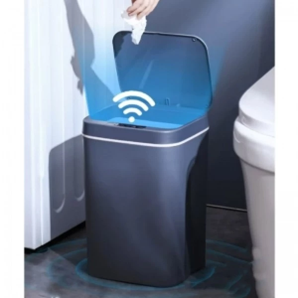 Lixeira Inteligente Automática com Sensor 15L – Limpeza Sem Toque